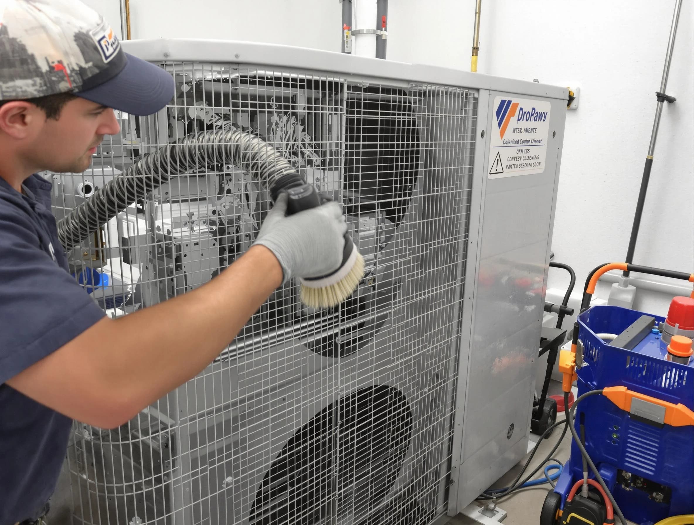 Casa Grande Air Duct Cleaning specialist performing precision AC coil cleaning for improved system performance in Casa Grande