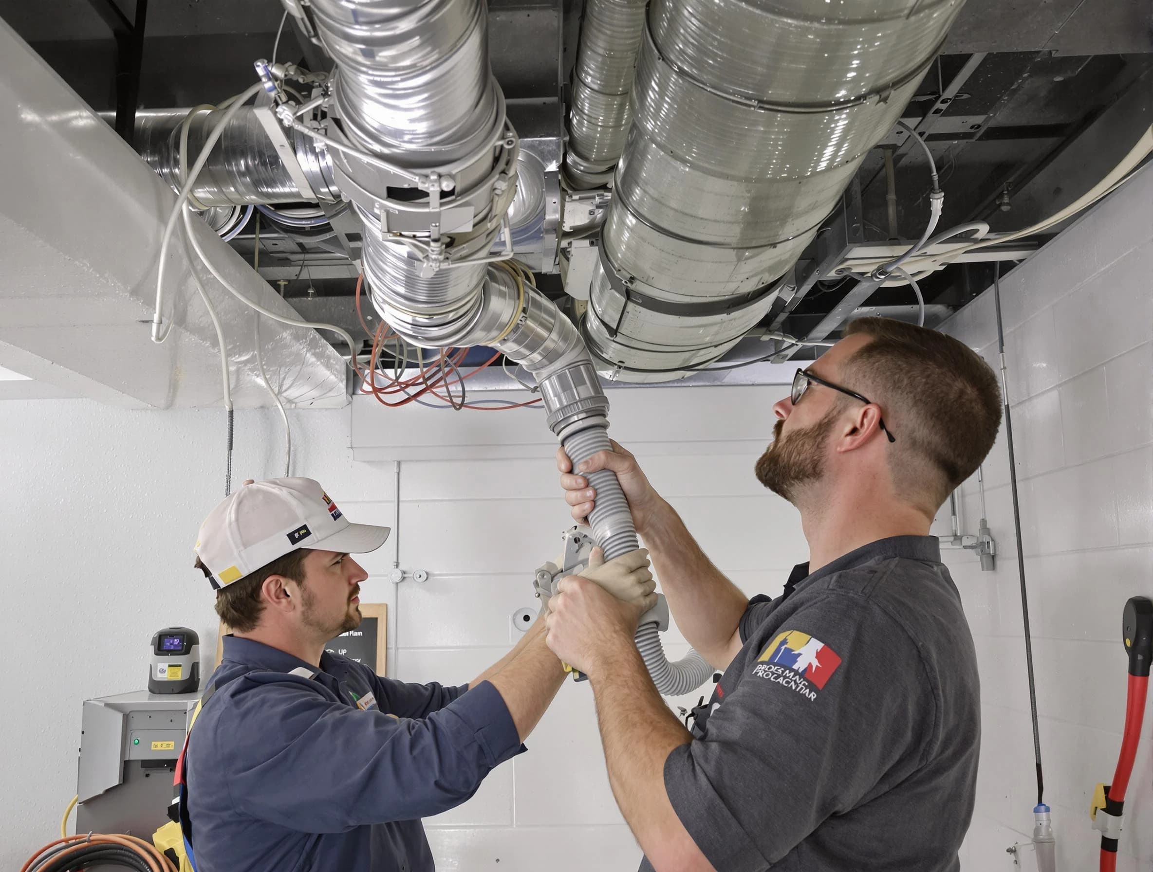 Casa Grande Air Duct Cleaning technician performing thorough AC duct cleaning in Casa Grande