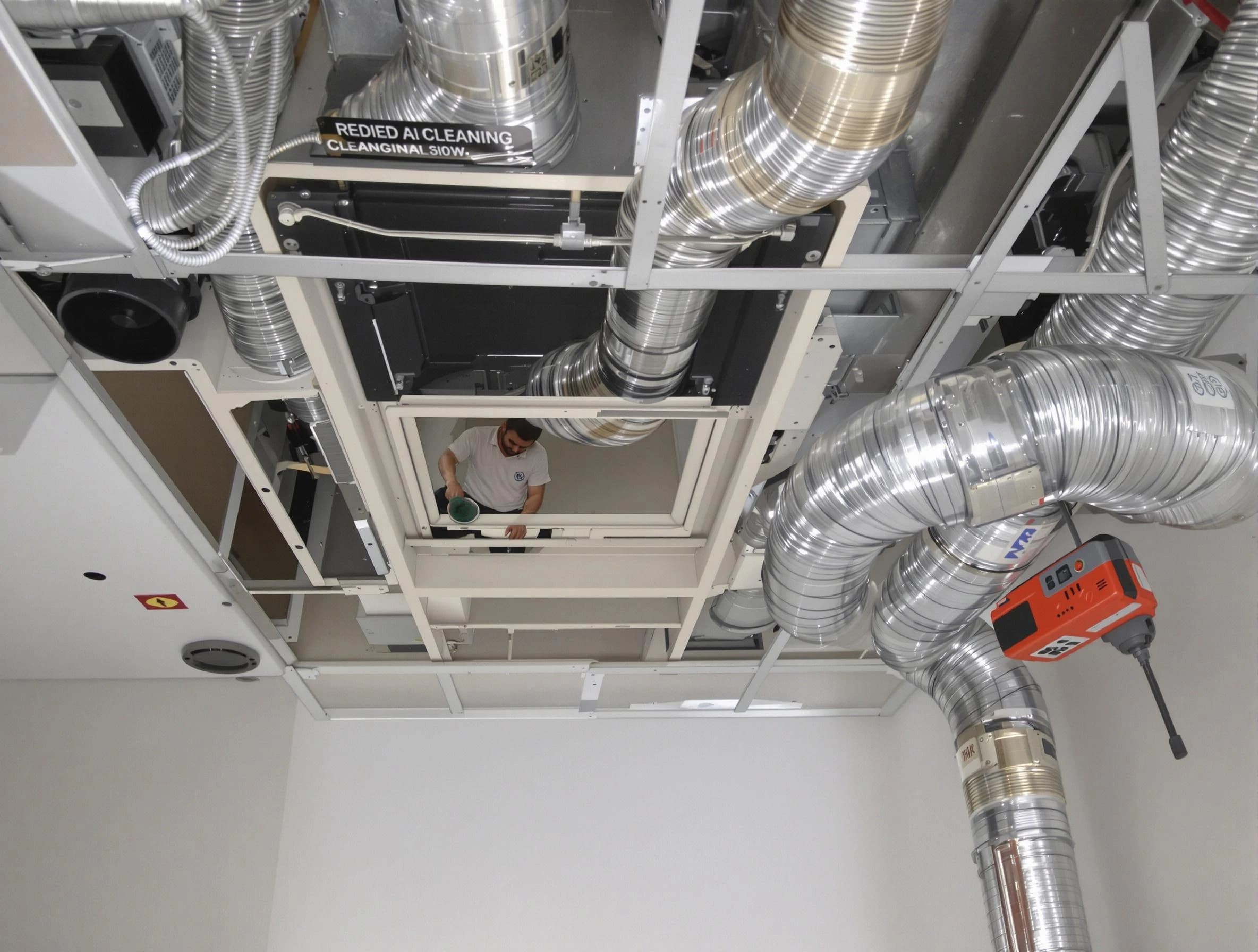 Casa Grande Air Duct Cleaning technician performing detailed central duct system cleaning in Casa Grande