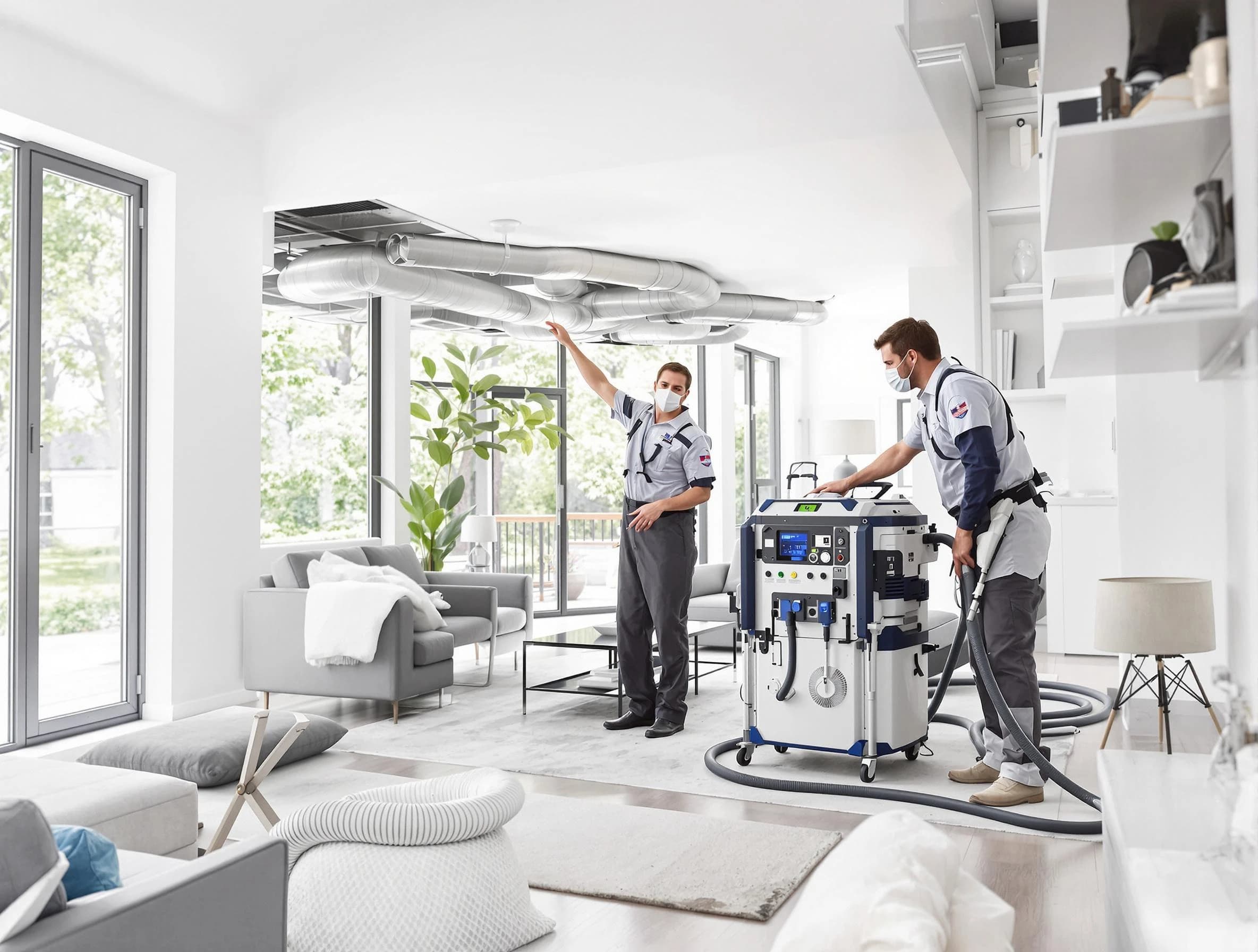 Casa Grande Air Duct Cleaning professional conducting pure air duct cleaning with state-of-the-art equipment in Casa Grande