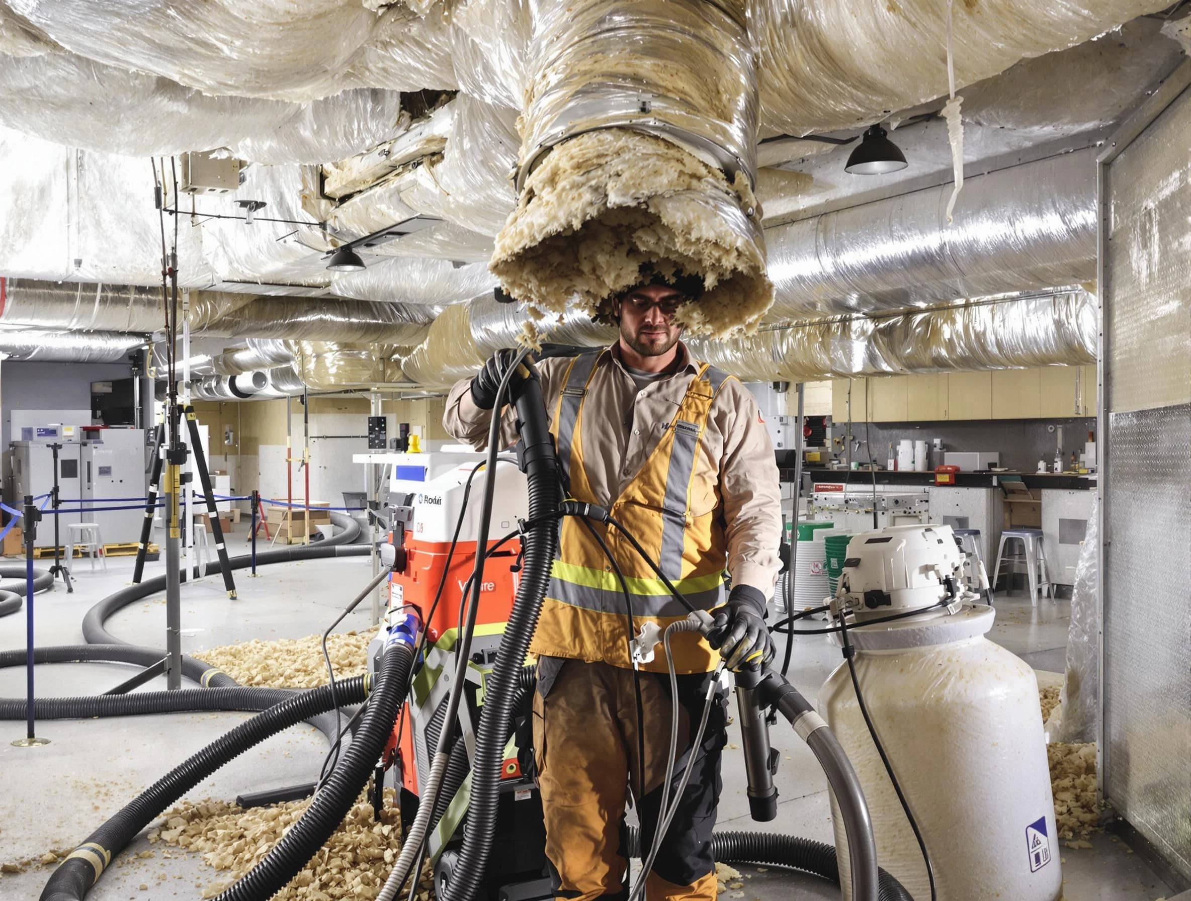 Professional vacuum insulation removal by Casa Grande Air Duct Cleaning expert in Casa Grande