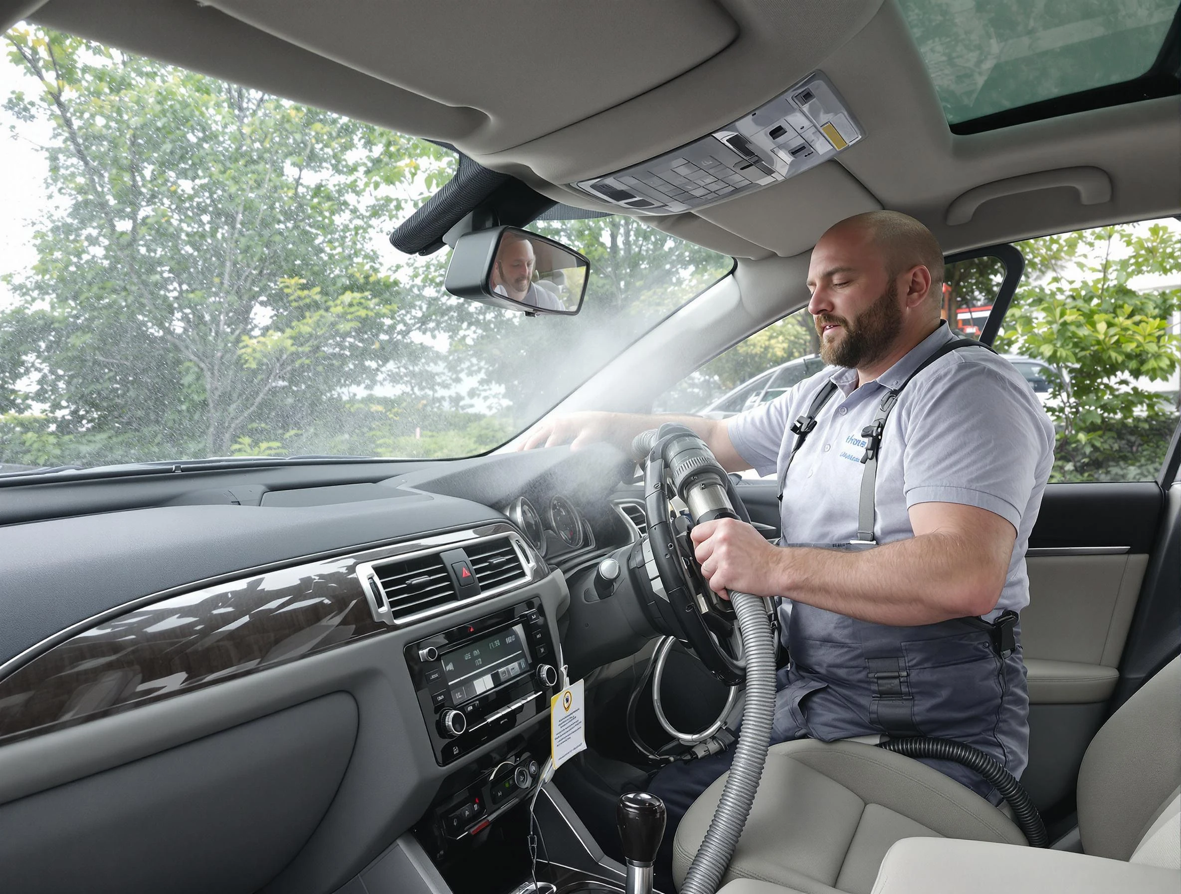 Casa Grande Air Duct Cleaning specialist performing professional car duct cleaning in Casa Grande