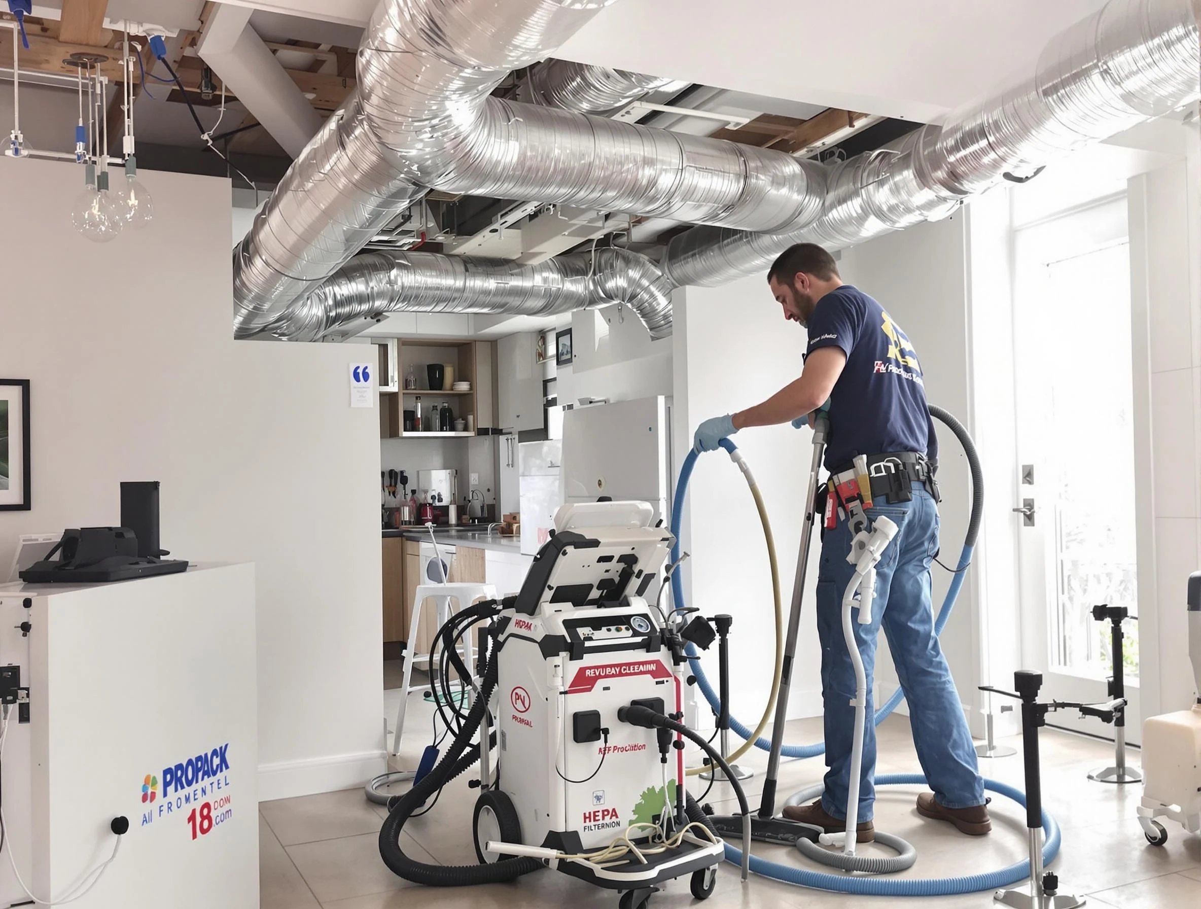 Casa Grande Air Duct Cleaning technician performing advanced pure duct cleaning with specialized equipment in Casa Grande